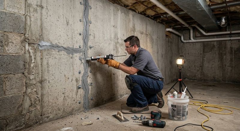 Basement Crack Repair in Jefferson, GA