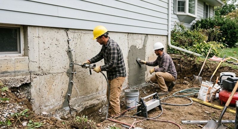 Cracked Foundation Repair in Auburn, GA