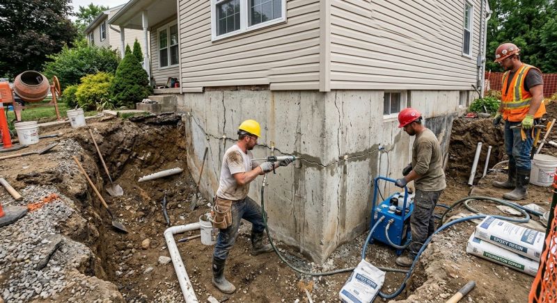 Cracked Foundation Repair in Dacula, GA