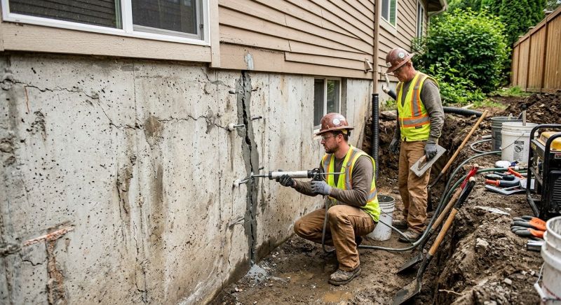 Cracked Foundation Repair in Flowery Branch, GA