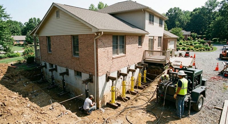 Foundation Jacking in Flowery Branch, GA