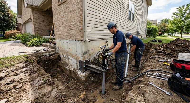 Foundation Settlement Repair in Jefferson, GA