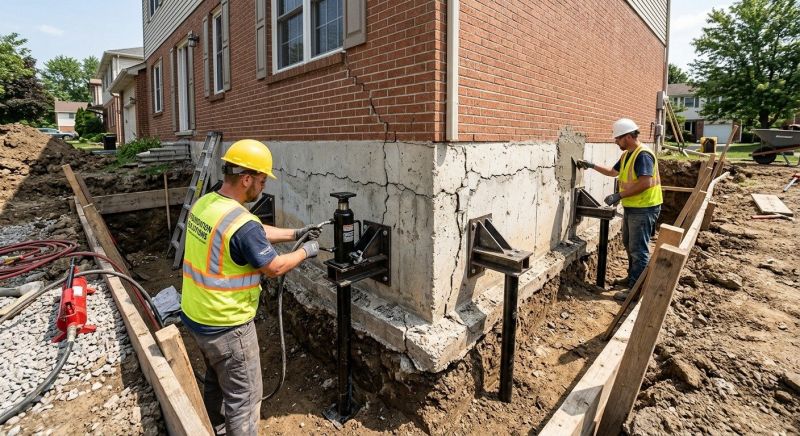 Foundation Structural Repair in Commerce, GA
