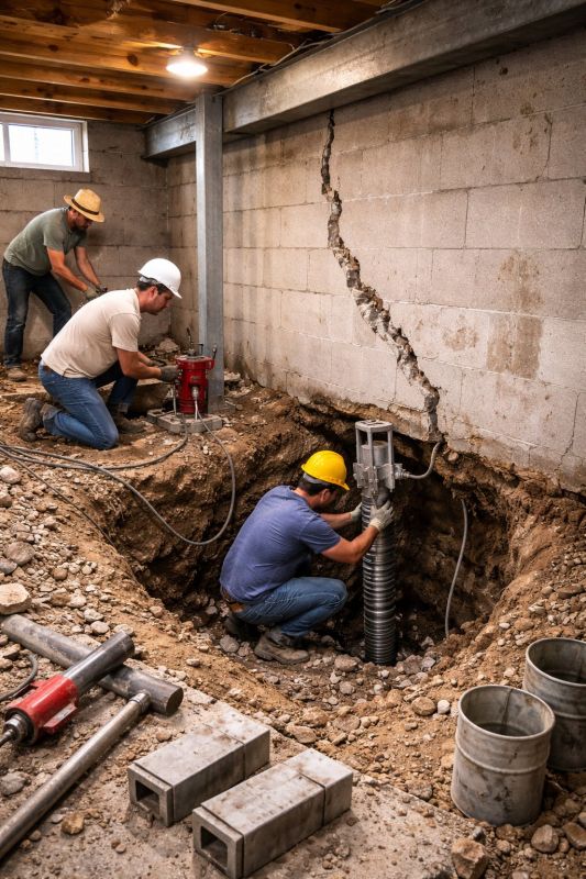 Foundation Structural Repair in Maysville, GA