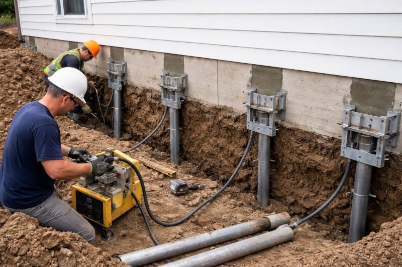 Helical Piers Installation in Jefferson, GA