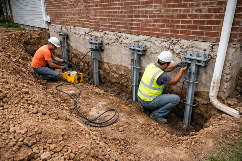 Helical Piers Installation in Jefferson, GA