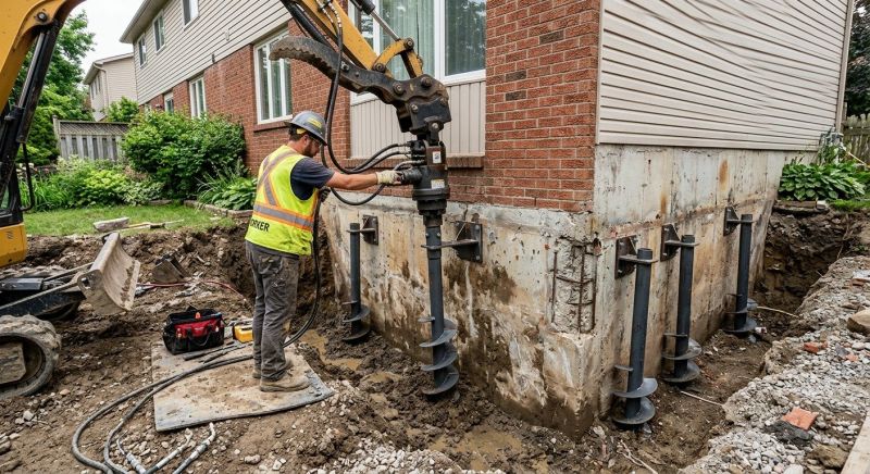 Helical Piers Installation in Jefferson, GA