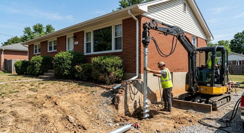 Helical Pile Installation in Jefferson, GA