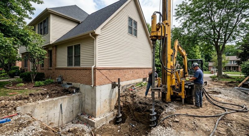 Helical Pile Installation in Jefferson, GA
