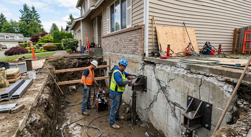 Home Foundation Repair in Hoschton, GA