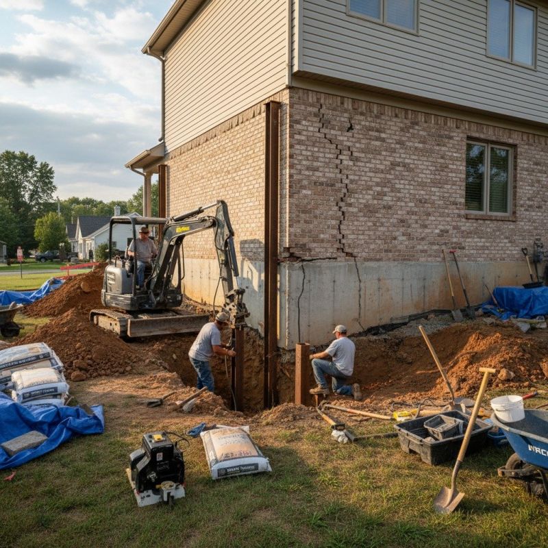 Home Foundation Repair in Oakwood, GA