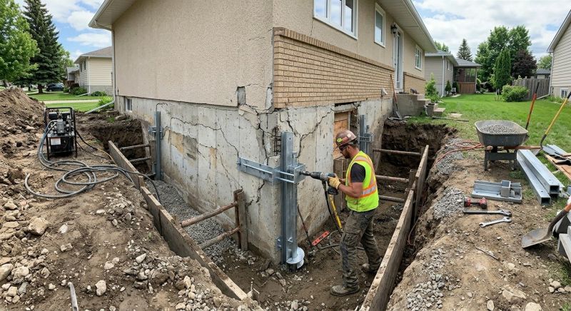 House Foundation Repair in Flowery Branch, GA