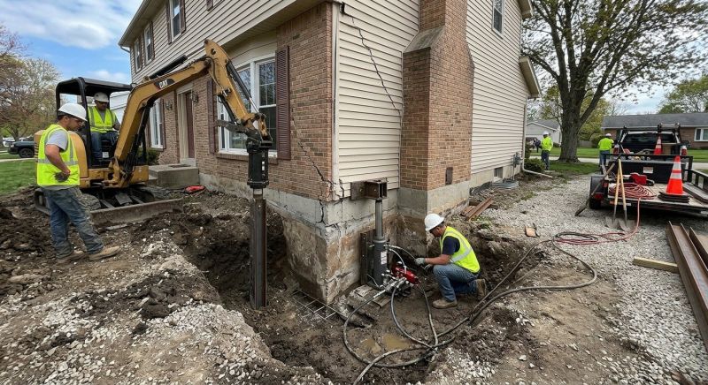 Sinking Foundation Repair in Monroe, GA