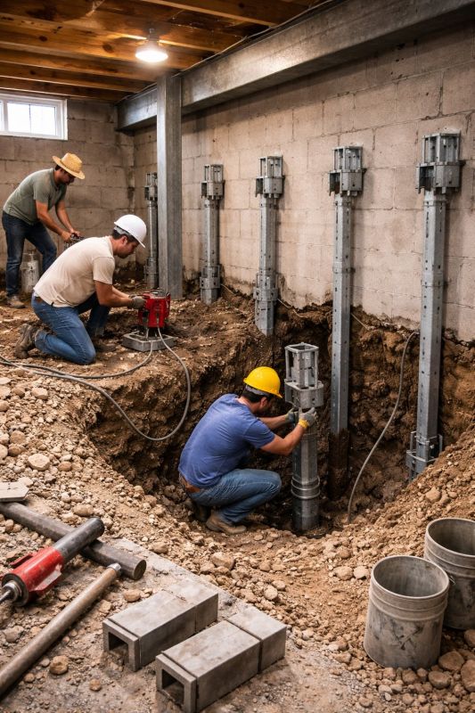 Structural Underpinning in Jefferson, GA