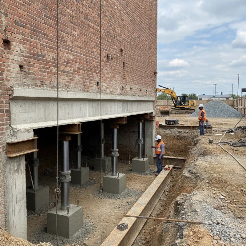 Structural Underpinning in Jefferson, GA
